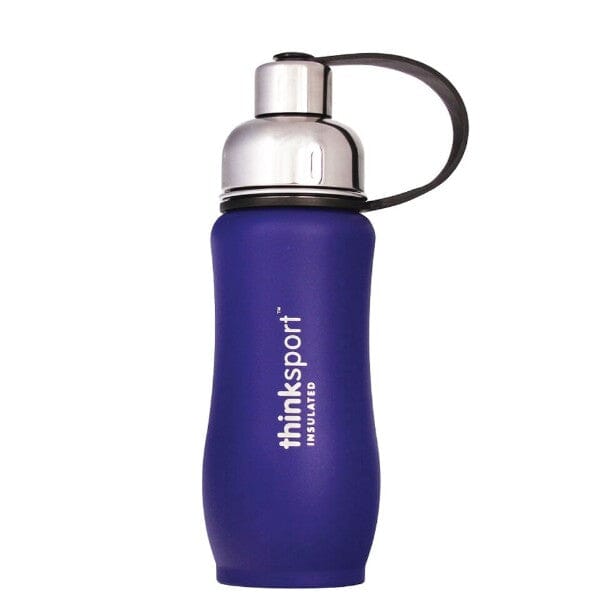 Thinksport Insulated Sports Bottle (12oz 350ml) COATED BLUE 