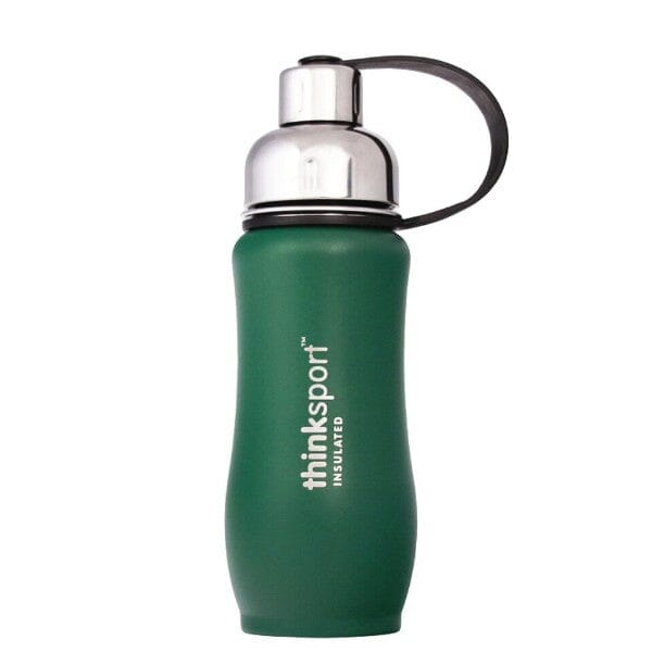 Thinksport Insulated Sports Bottle (12oz 350ml) COATED GREEN 