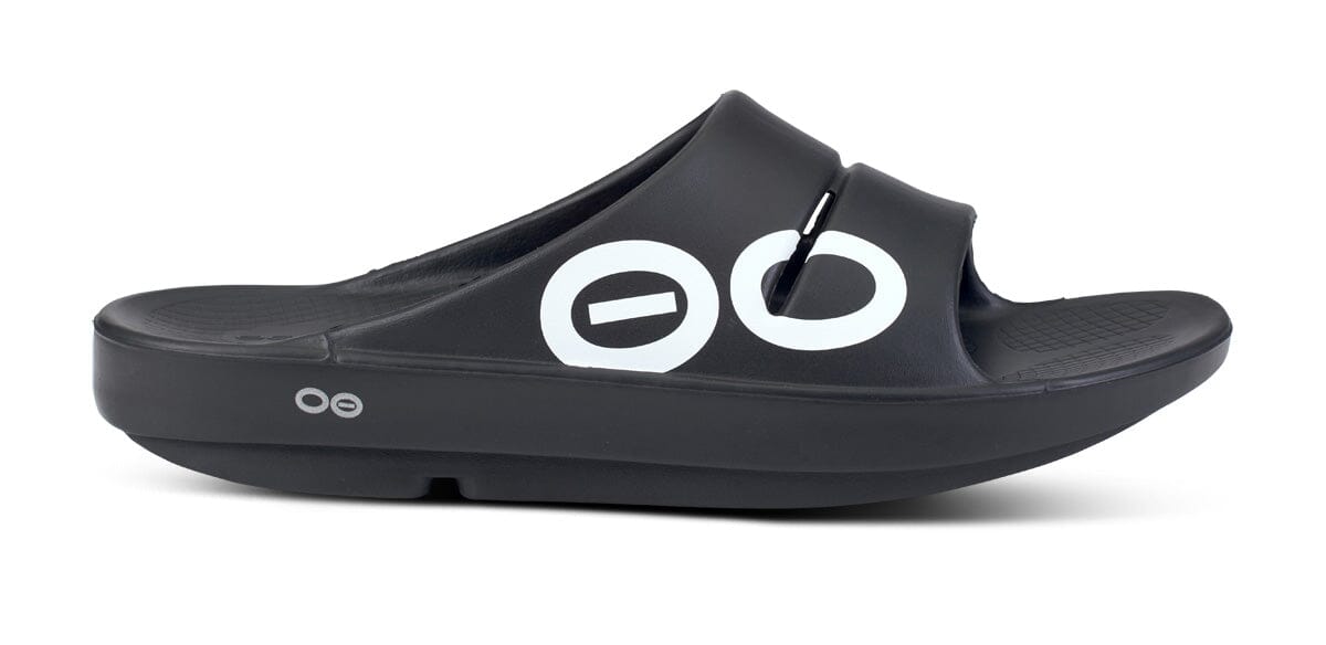 Men's OOahh Sport Slide Sandal - Black White 