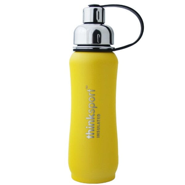 Thinksport Insulated Sports Bottle (17oz 500ml) COATED YELLOW 