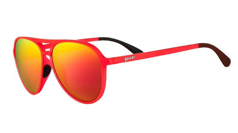goodr MACH G - Sports Sunglasses - Captain Blunt's Red-Eye Default OS 