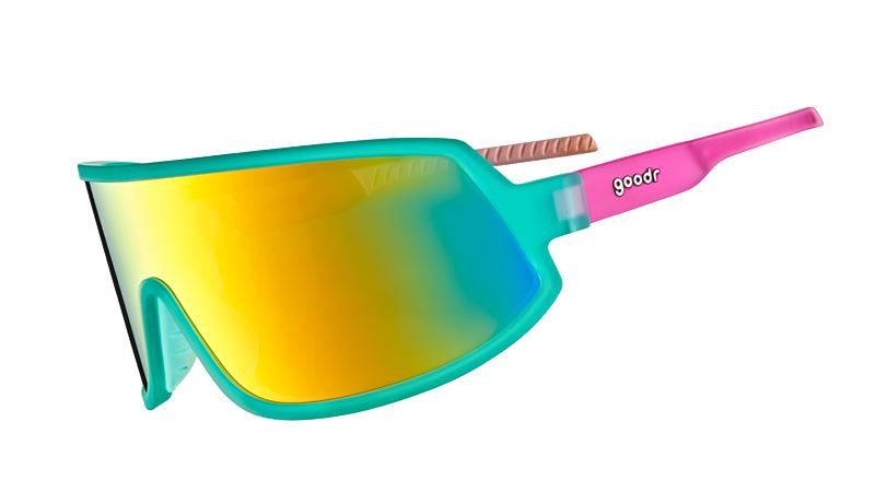 goodr Wrap G - Sports Sunglasses - Save A Bull, Ride A Rodeo Clown Default OS 