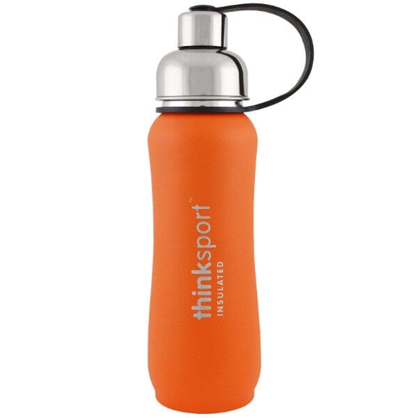 Thinksport Insulated Sports Bottle (17oz 500ml) COATED ORANGE 