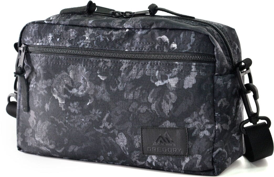Gregory Padded Shoulder Pouch L Messenger Bag Black Tapestry 