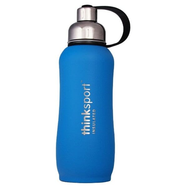 Thinksport Insulated Sports Bottle (25oz 750ml) COATED LIGHT BLUE 