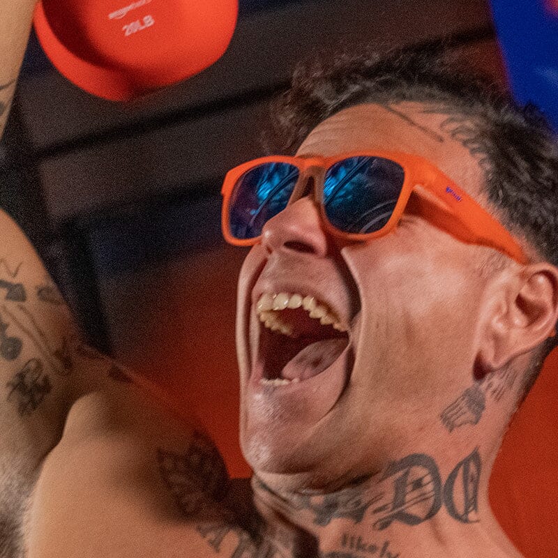 goodr BFG - Sports Sunglasses - That Orange Crush Rush 