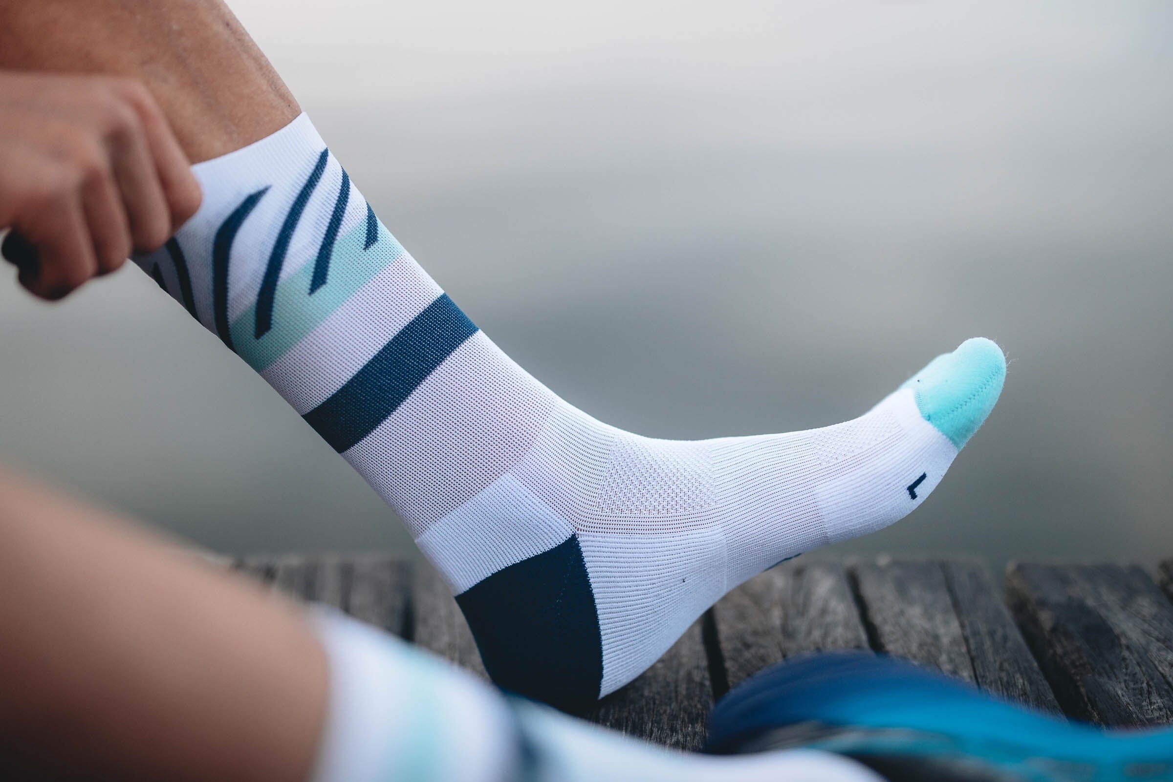 Incylence Running Disrupts Navy Blue Mint Socks 