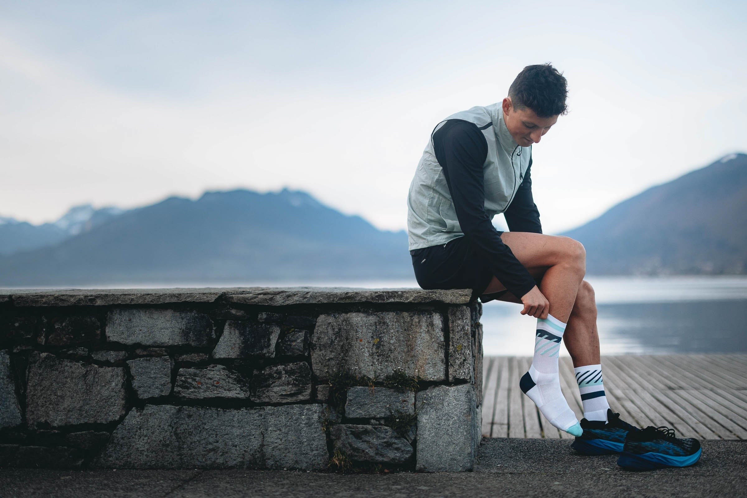 Incylence Running Disrupts Navy Blue Mint Socks 