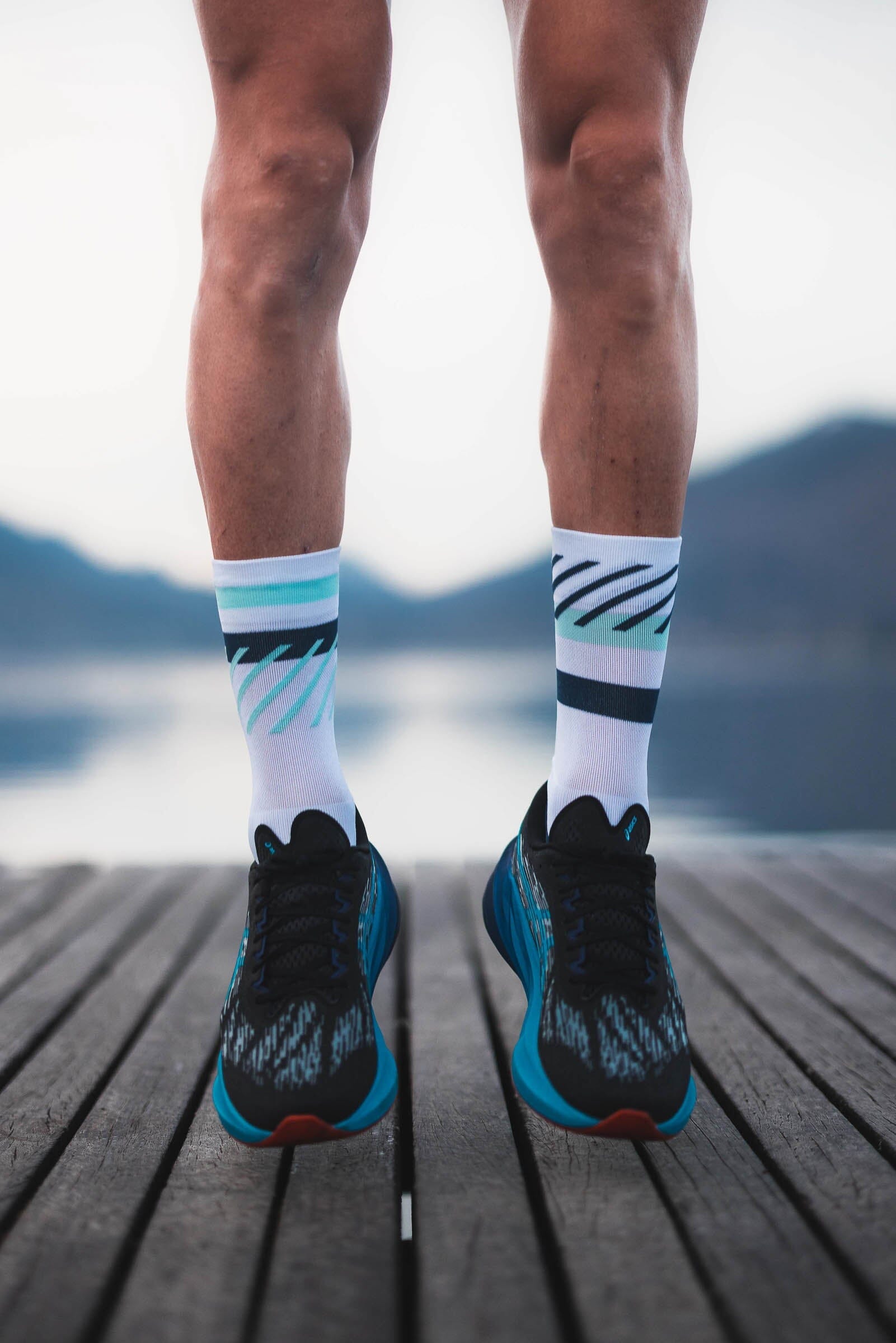 Incylence Running Disrupts Navy Blue Mint Socks 