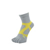 YAMAtune Spider Arch Middle 5 Toe Non-slip Dots Socks Gray x S.Yellow 82 23-25cm | EU 37-40 