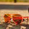 goodr MACH G - Sports Sunglasses - Captain Blunt's Red-Eye 