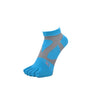 YAMAtune Spider Arch Short 5 Toe Non-slip Dots Socks Turquoise x S.Gray 43 23-25cm | EU 37-40 
