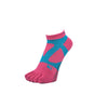 YAMAtune Spider Arch Short 5 Toe Non-slip Dots Socks Rose x Emerald 68 23-25cm | EU 37-40 