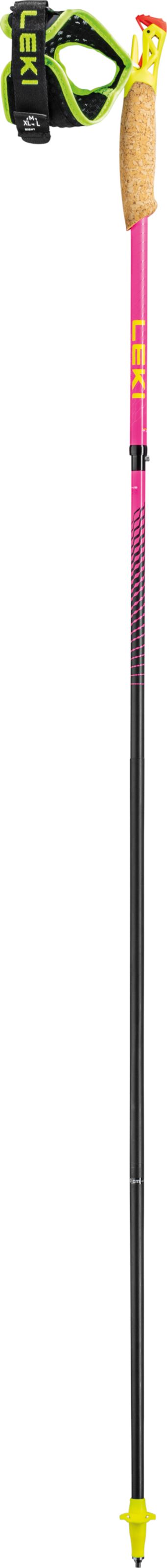 LEKI Ultratrail FX.One Superlite Hiking Poles 110cm Bright Red/Neon Yellow/Natural Carbon 