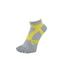 YAMAtune Spider Arch Short 5 Toe Non-slip Dots Socks Gray x S.Yellow 82 23-25cm | EU 37-40 