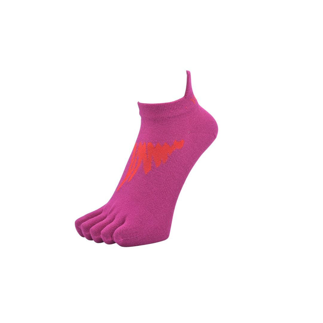YAMAtune Track & Field Lightweight Short 5 Toe Socks Dark Purple 58 23-25cm | EU 37-40 