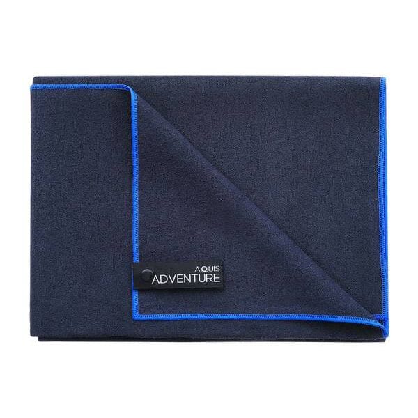 AQUIS Adventure Towel BLACK/BLUE S 
