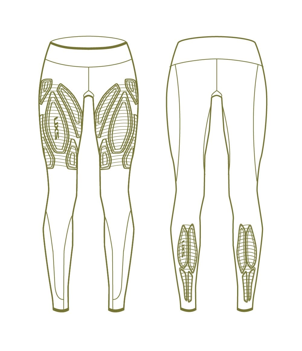 2XU Women's Force Mid-Rise Compression Tights WA5367B 