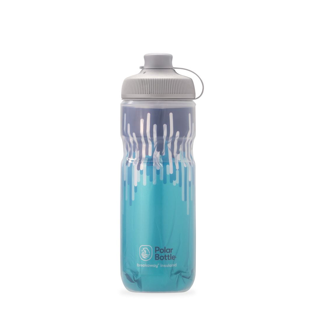 Polar Bottle Breakaway® Muck Insulated 20oz, Zipper Zipper Slate Blue/Turquoise 