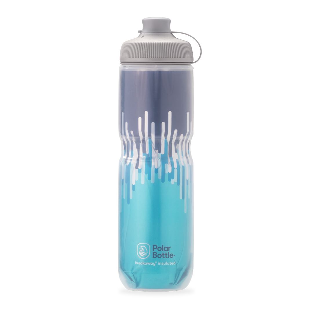 Polar Bottle Breakaway® Muck Insulated 24oz, Zipper Zipper Slate Blue/Turquoise 