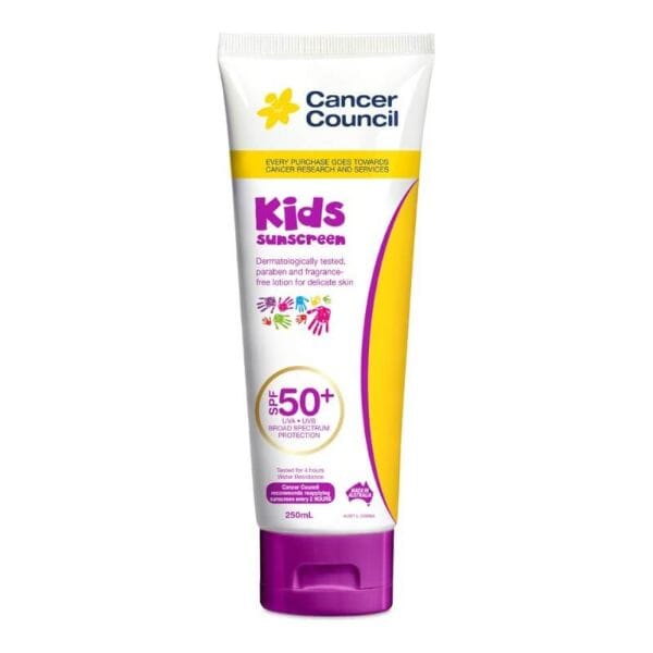 Cancer Council Kids Sunscreen Spf50+ TUBE 250ML 