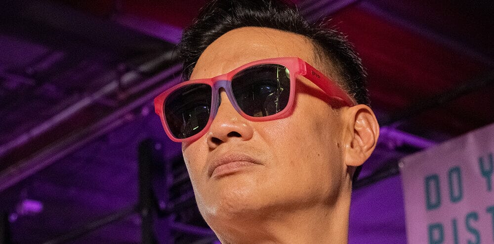 goodr BFG - Sports Sunglasses - Do You Even Pistol, Flamingo? 