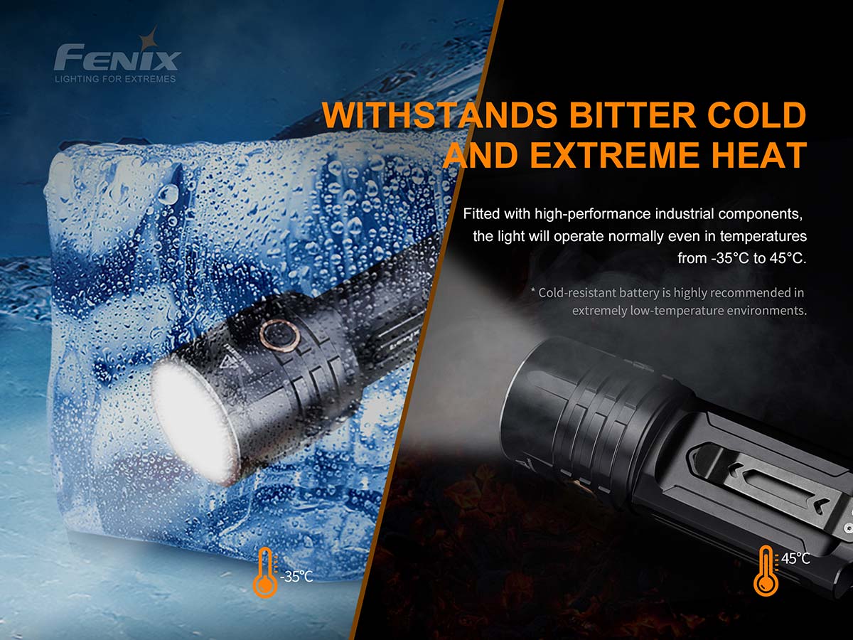 Fenix LR35R Rechargeable Flashlight - 10000 Lumens 