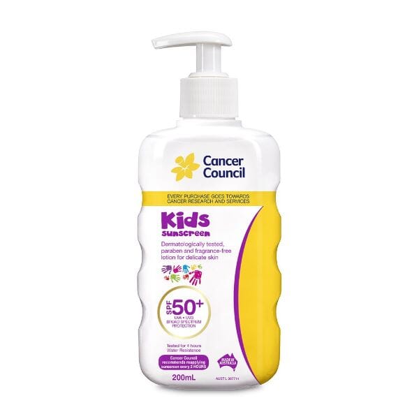 Cancer Council Kids Sunscreen Spf50+ PUMP 200ML 
