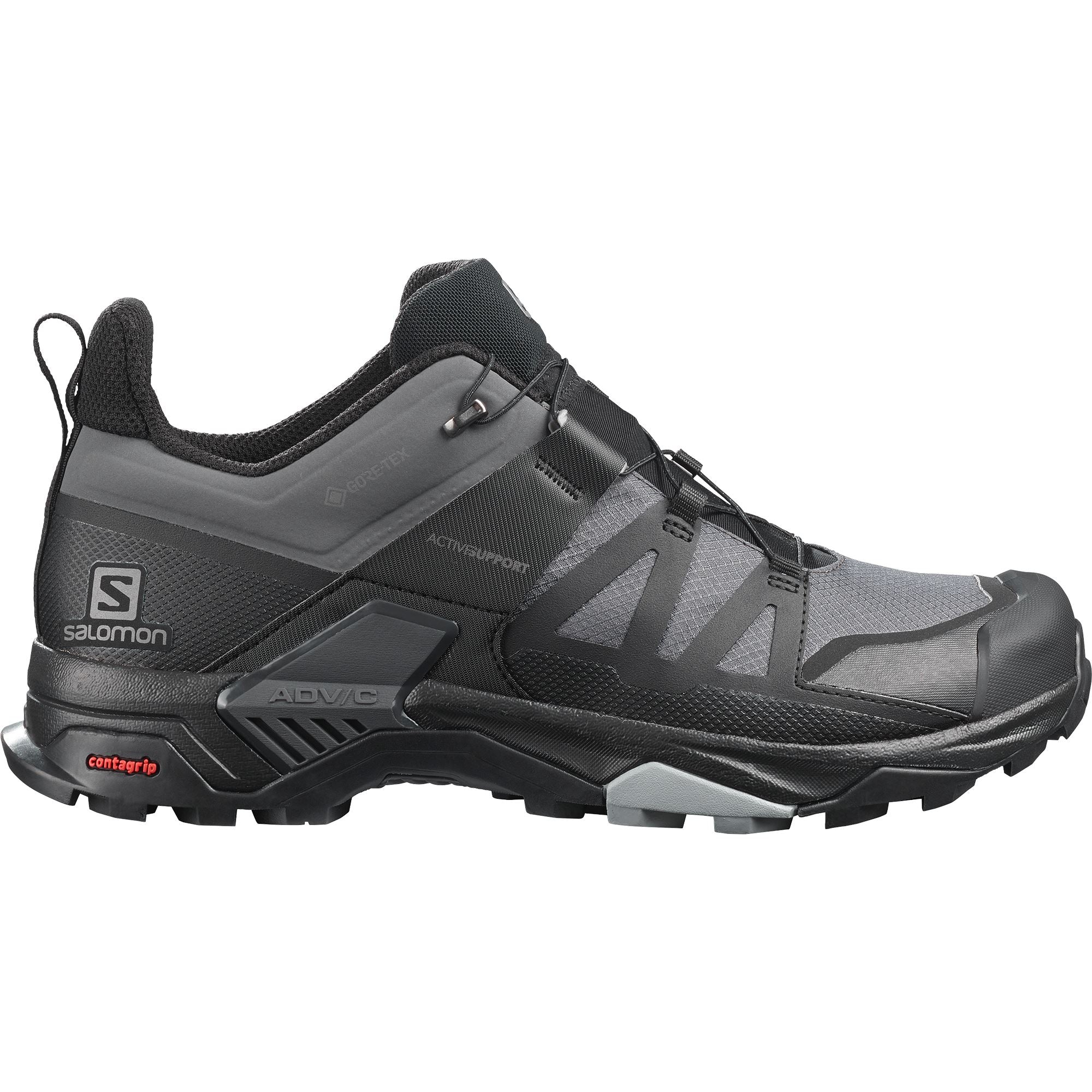 Salomon X Ultra 4 Wide GTX Men's Trail Running Shoes Magnet/Black/Monument US 8.5 