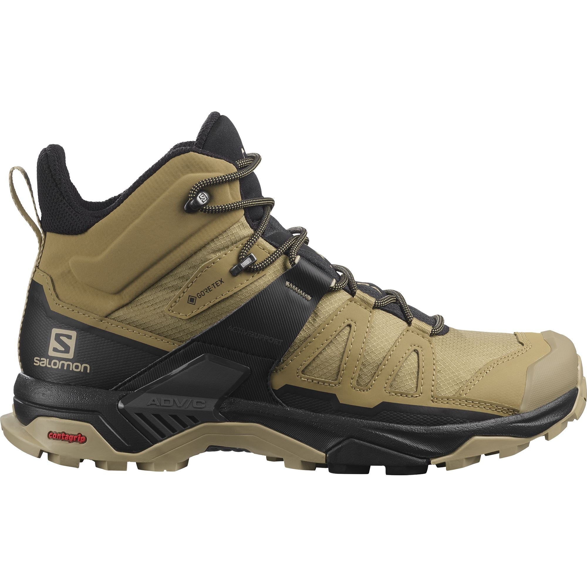 Salomon X Ultra 4 Mid GTX Men's Shoes Hiking Shoes Kelp/Black/Safari US 8.5 