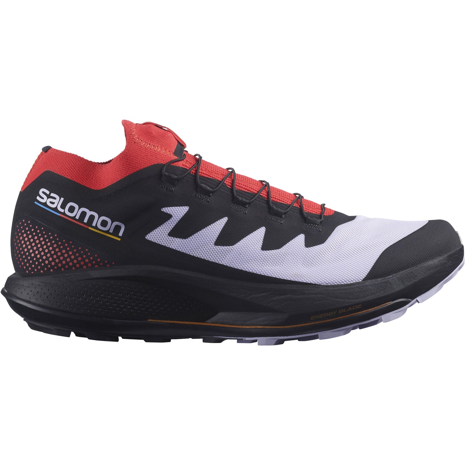 Salomon Pulsar Trail Pro Men's Trail Running Shoes Purple Heather/Poppy Red/Black US 8 