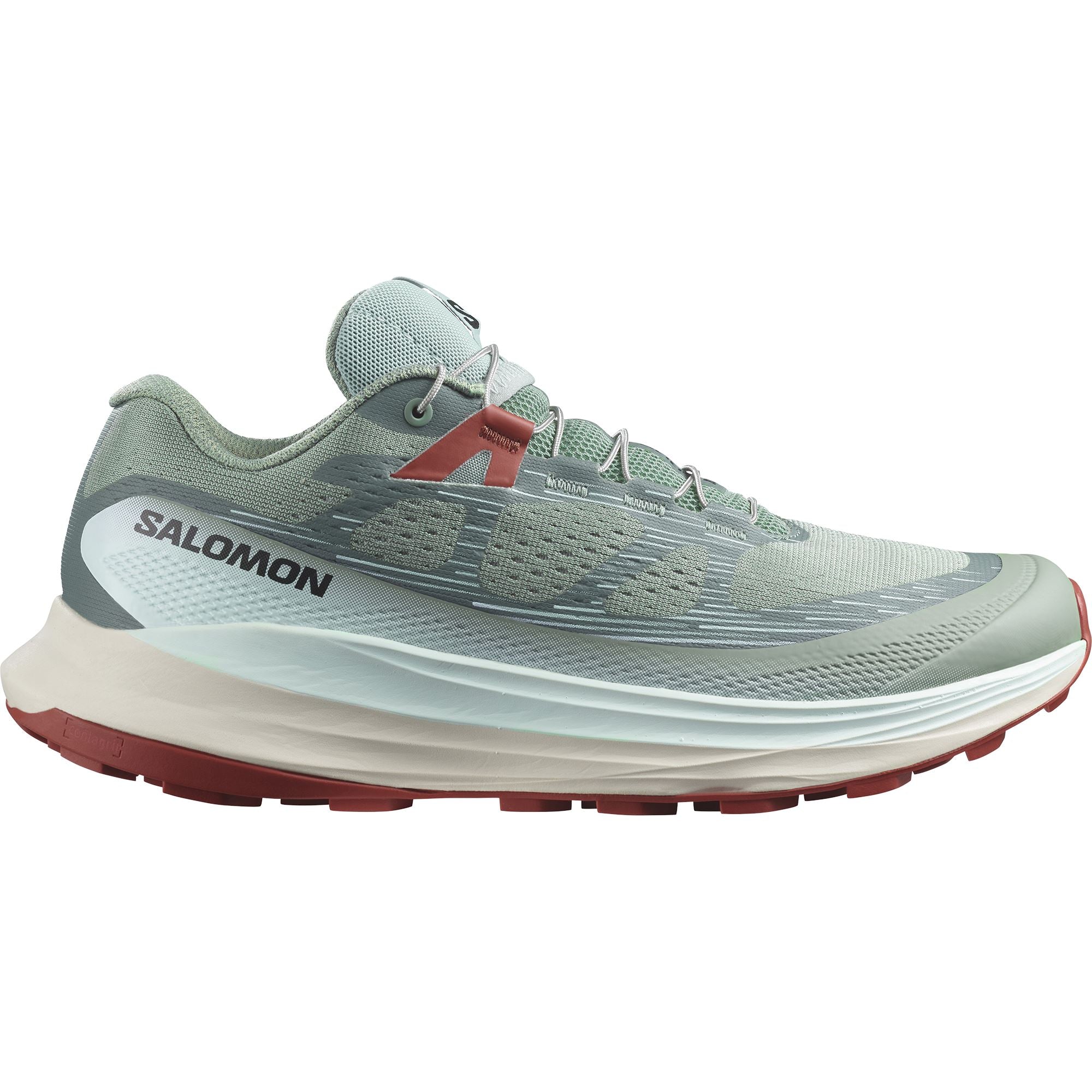 Salomon Ultra Glide 2 Women's Trail Running Shoes Lily Pad/Bleached Aqua/Hot Sauce US 6.5 