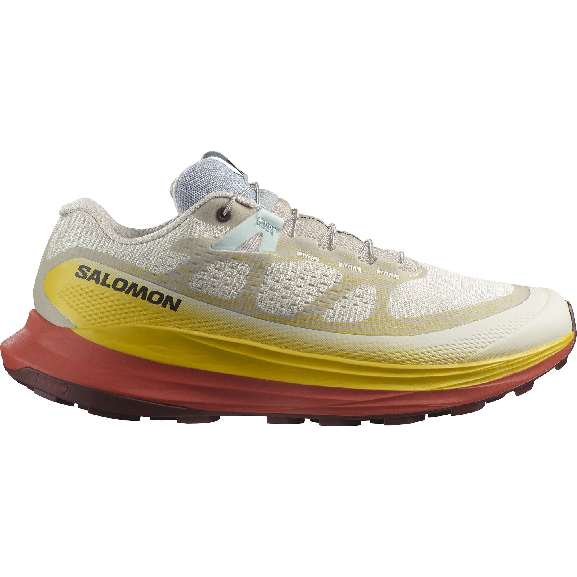 Salomon Ultra Glide 2 Women's Trail Running Shoes Rainy Day/Freesia/Hot Sauce US 6.5 