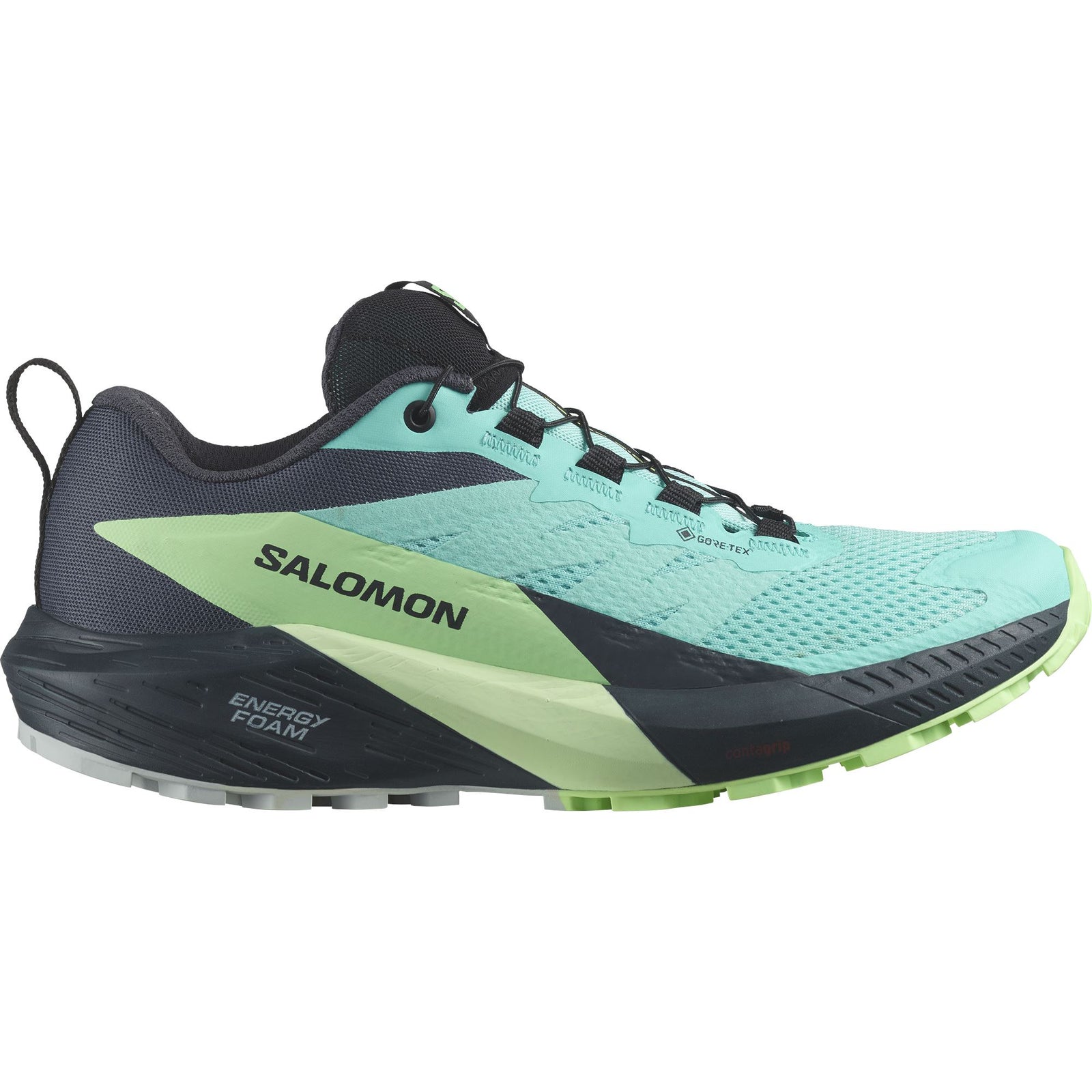 Salomon Sense Ride 5 GTX Women's Trail Running Shoes Blue Radiance / Green Ash / India Ink US 6.5 