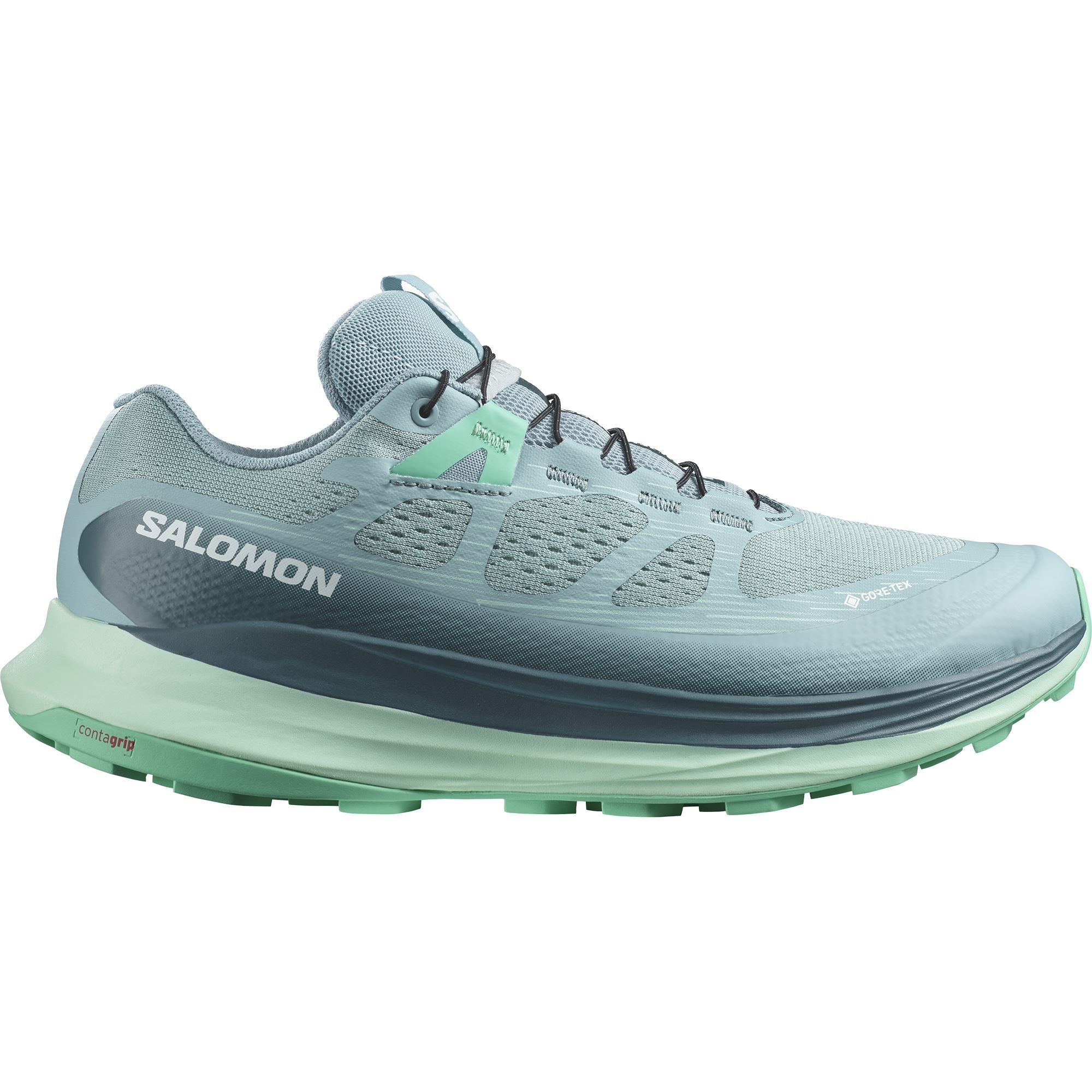 Salomon Ultra Glide 2 GTX Women's Trail Running Shoes Stone Blue / Yucca / Biscay Green US 6.5 