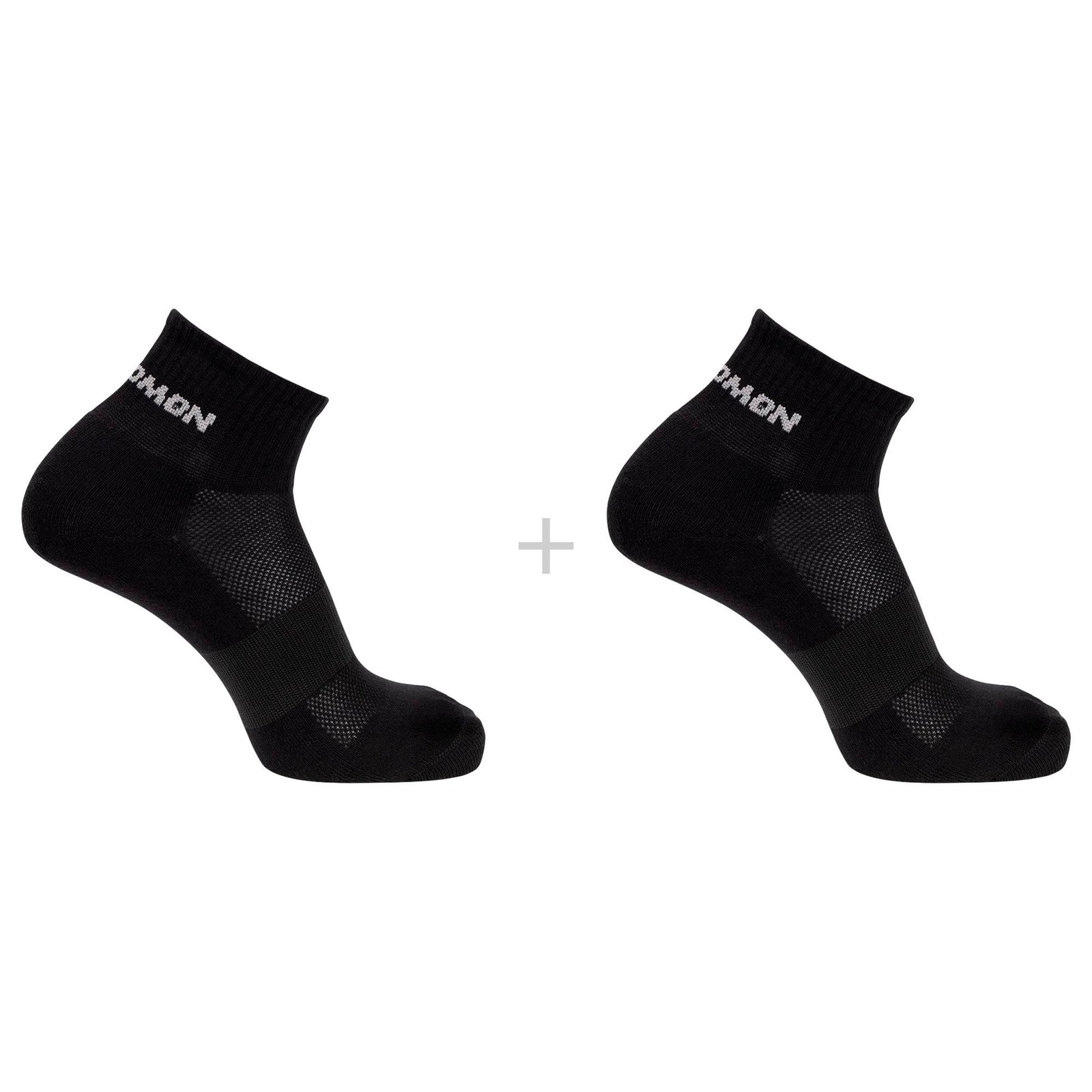 Salomon Evasion Ankle 2-Pack Socks Black/Black L 