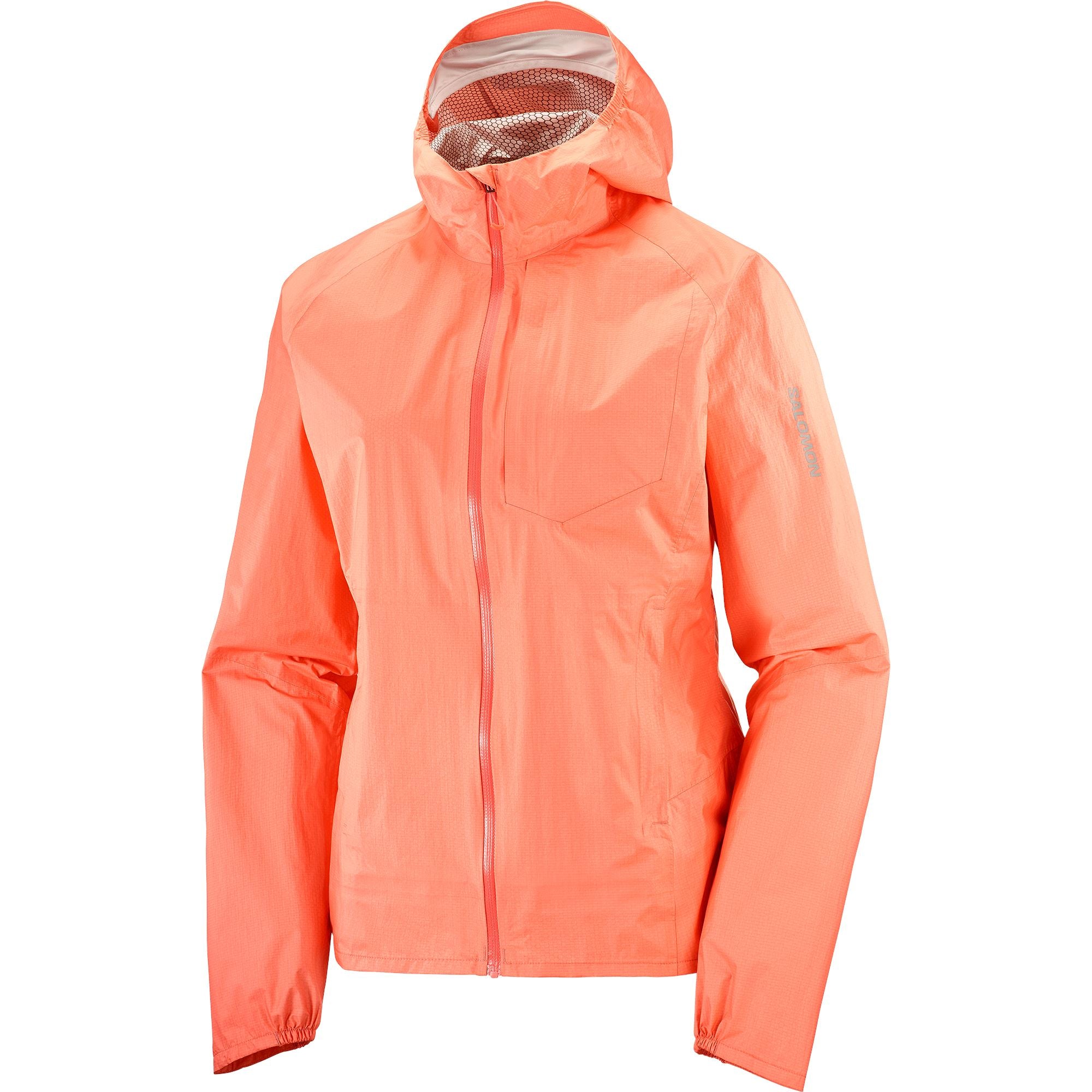 Salomon Bonatti Waterproof Women's Shell Jacket Peach Amber M 