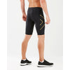 2XU Men's Light Speed Compression Shorts MA5331B Black/Gold Reflective XS 