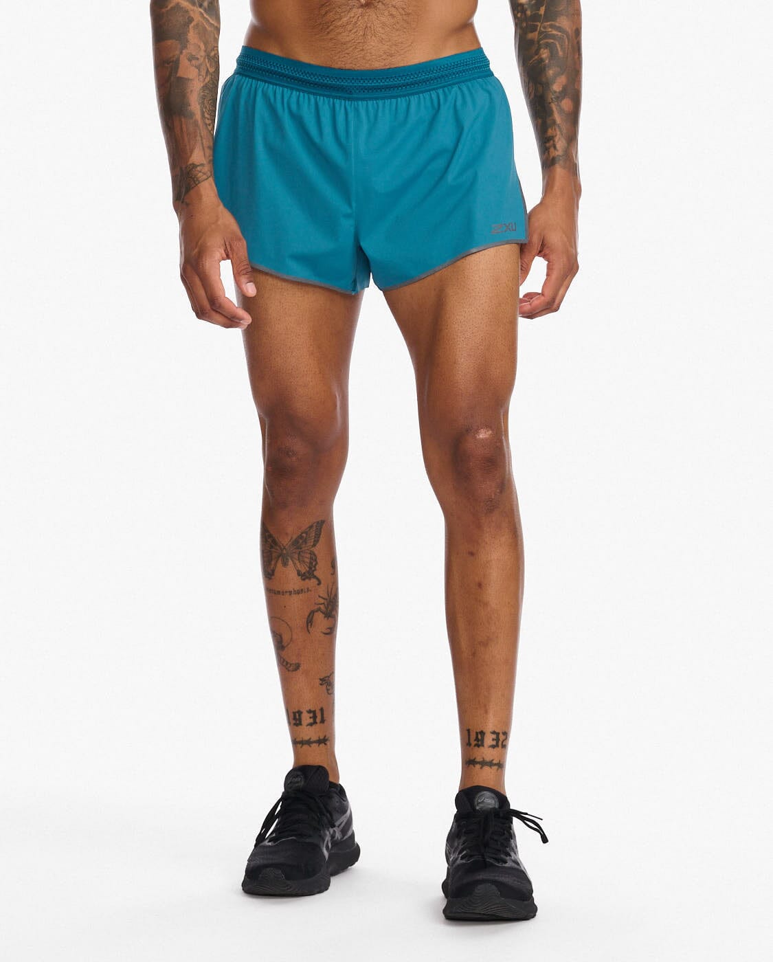 2XU Men's Light Speed 3" Shorts MR6596B Oceanside/Black Reflective XS 