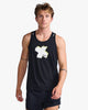 2XU Men's Light Speed Singlet MR6949A Black White X/White Reflective XS 