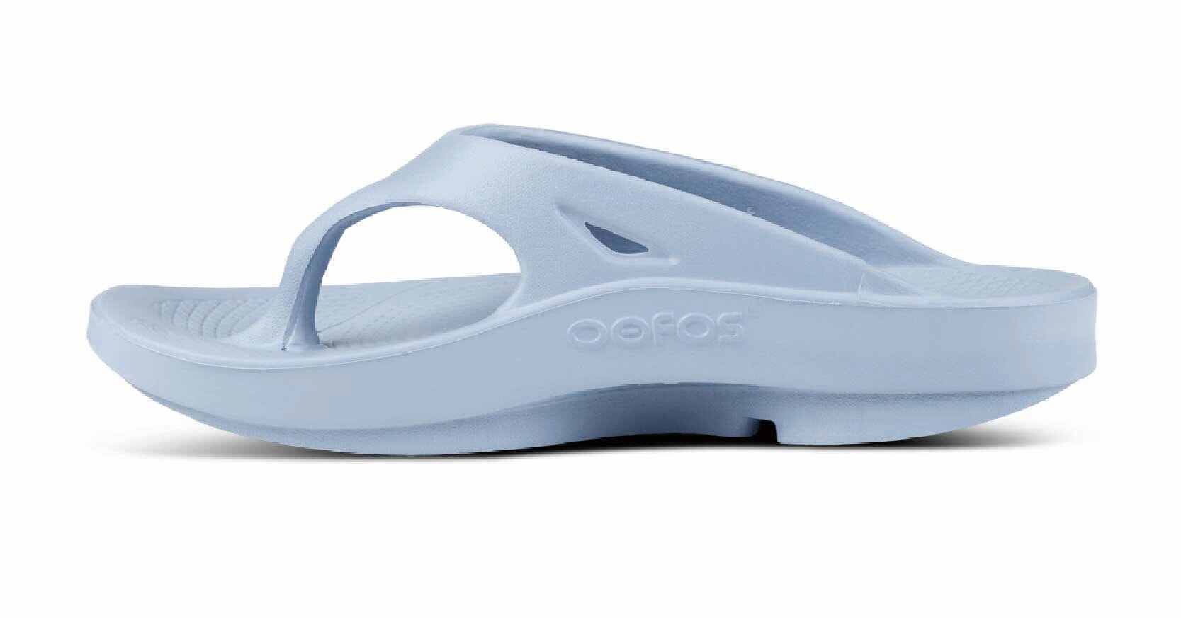 OOFOS Unisex OOriginal Thong Sandal - Neptune Blue 