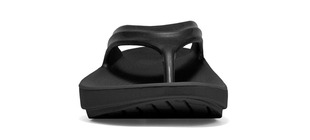 OOFOS Women's OOlala Thong Sandal - Black 