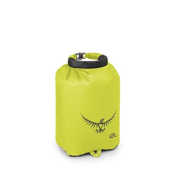 Osprey Ultralight Dry Sack 12 Litre - Waterproof Stuff Sack Electric Lime 