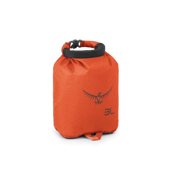 Osprey Ultralight Dry Sack 3 Litre - Waterproof Stuff Sack Poppy Orange 