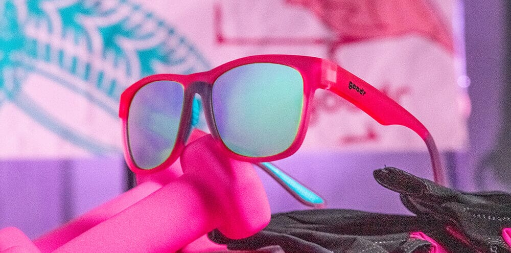 goodr BFG - Sports Sunglasses - Do You Even Pistol, Flamingo? 