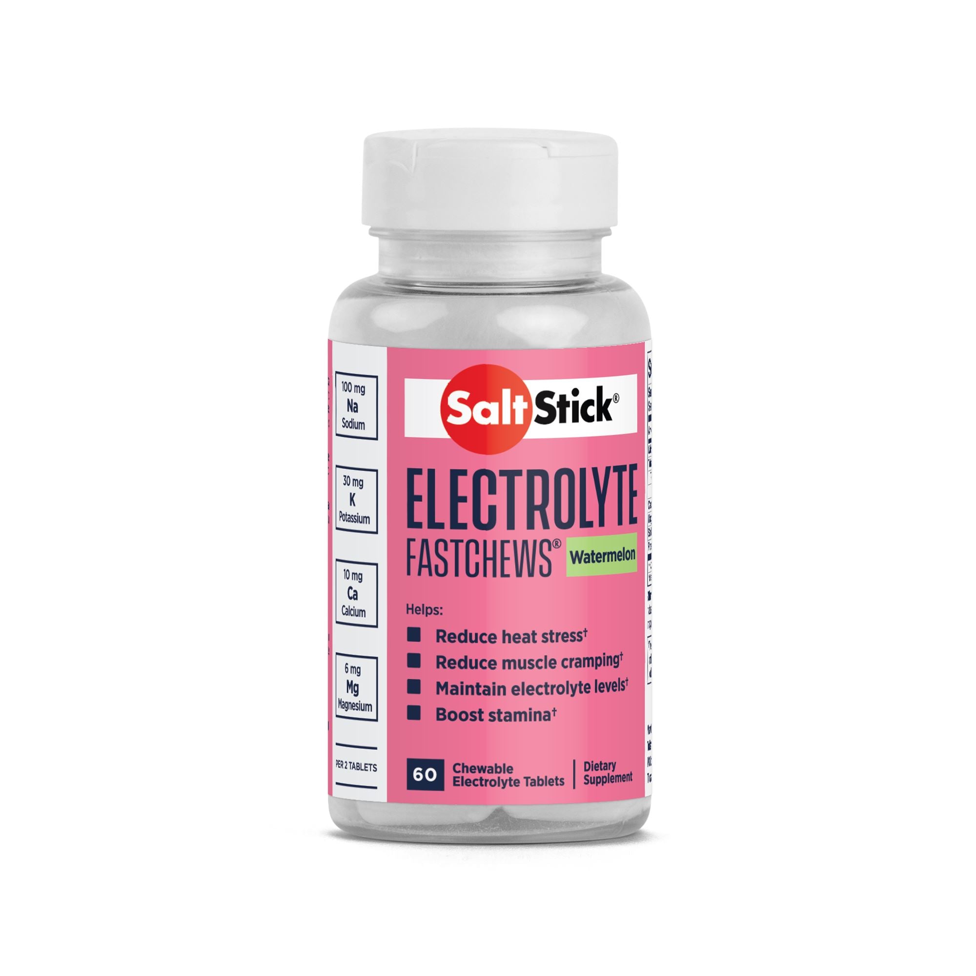 SaltStick Fastchews 60ct Bottle Watermelon 