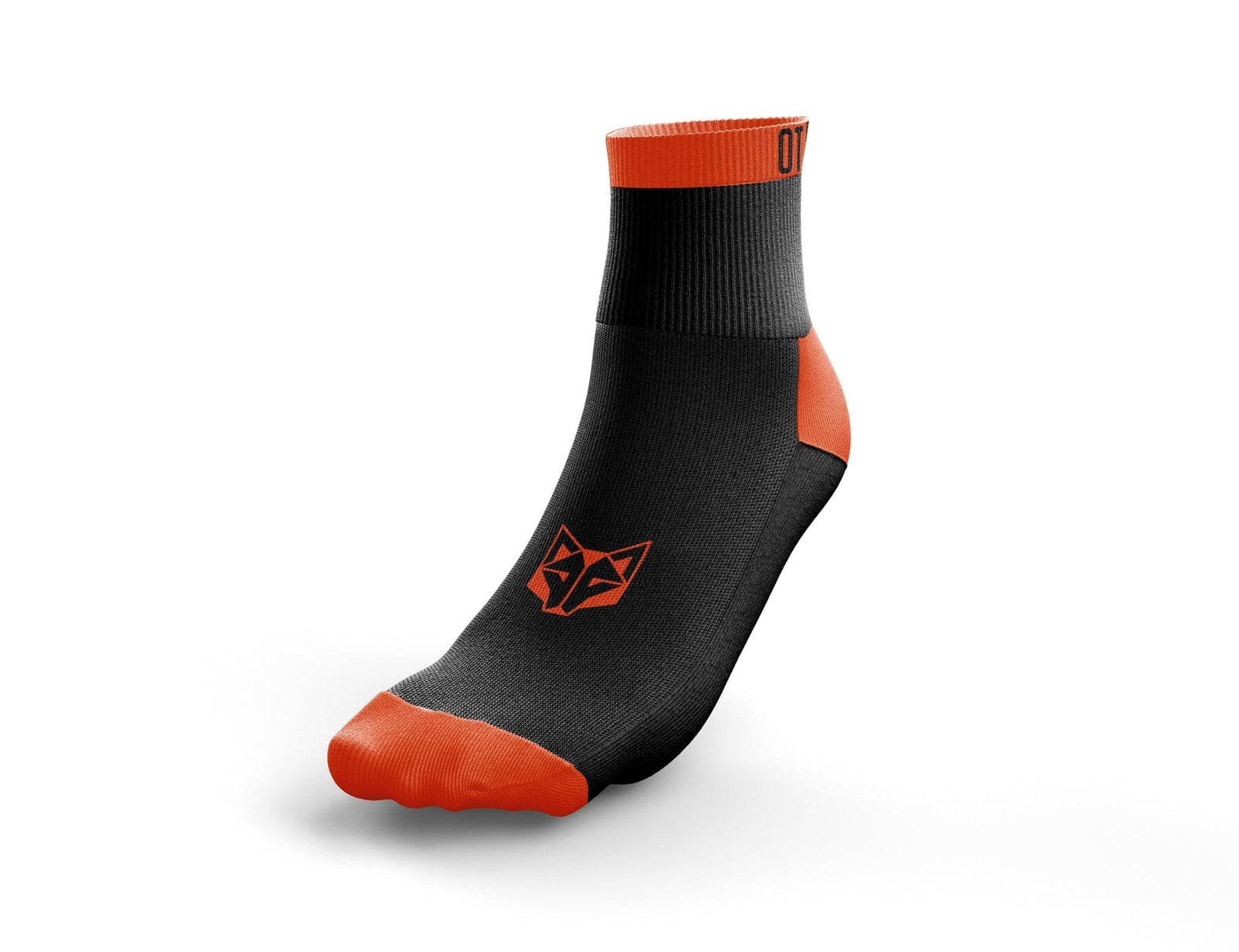 OTSO Low Cut Multisport Socks Black & Fluo Orange XS/S 