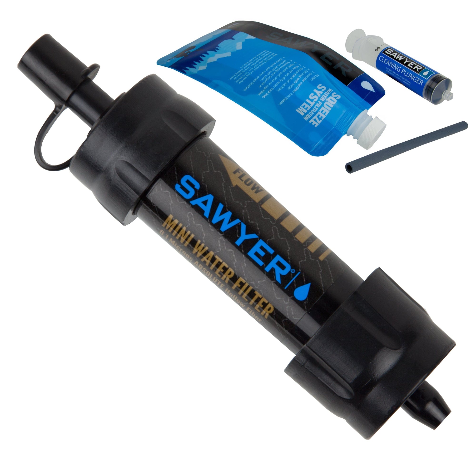 Sawyer Mini Water Filtration System - Black - Cardboard Packaging 