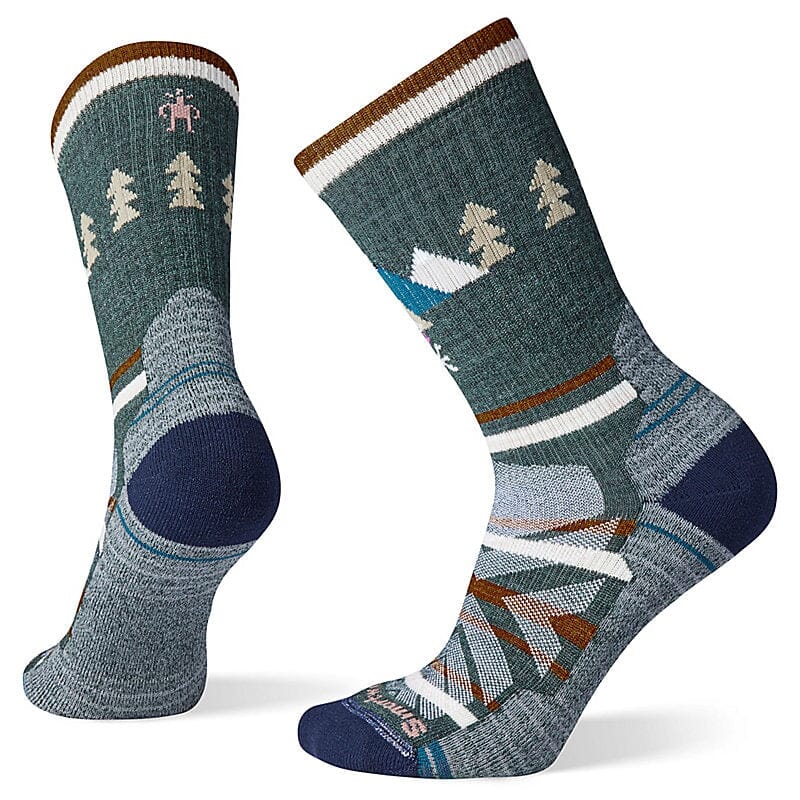 Smartwool Women's Hike Light Cushion Under the Stars Crew Socks Socks Lunar Gray Heather E15 S 