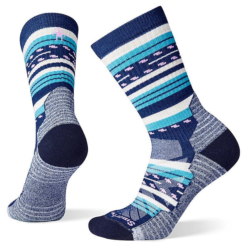 Smartwool Women's Hike Light Cushion Margarita Crew Socks Alpine Blue B25 S 
